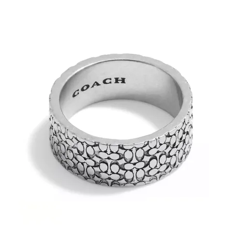 COACH Sterling Silver Rings Men's Silver