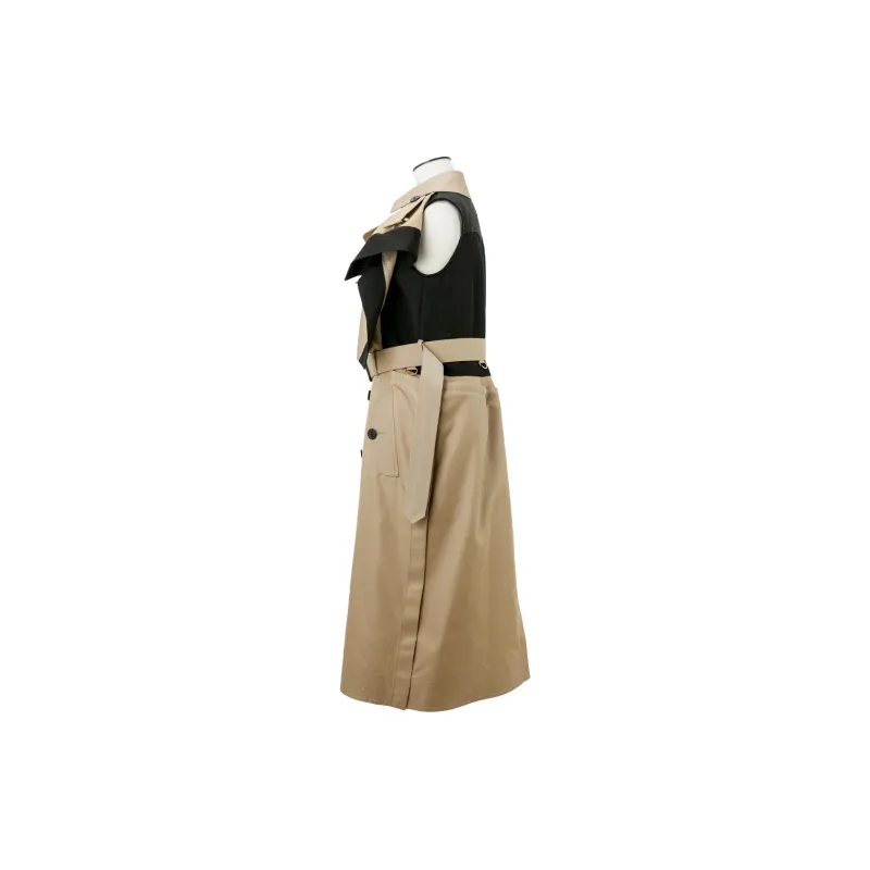 Sacai Sleeveless Dresses Women's Khaki-2