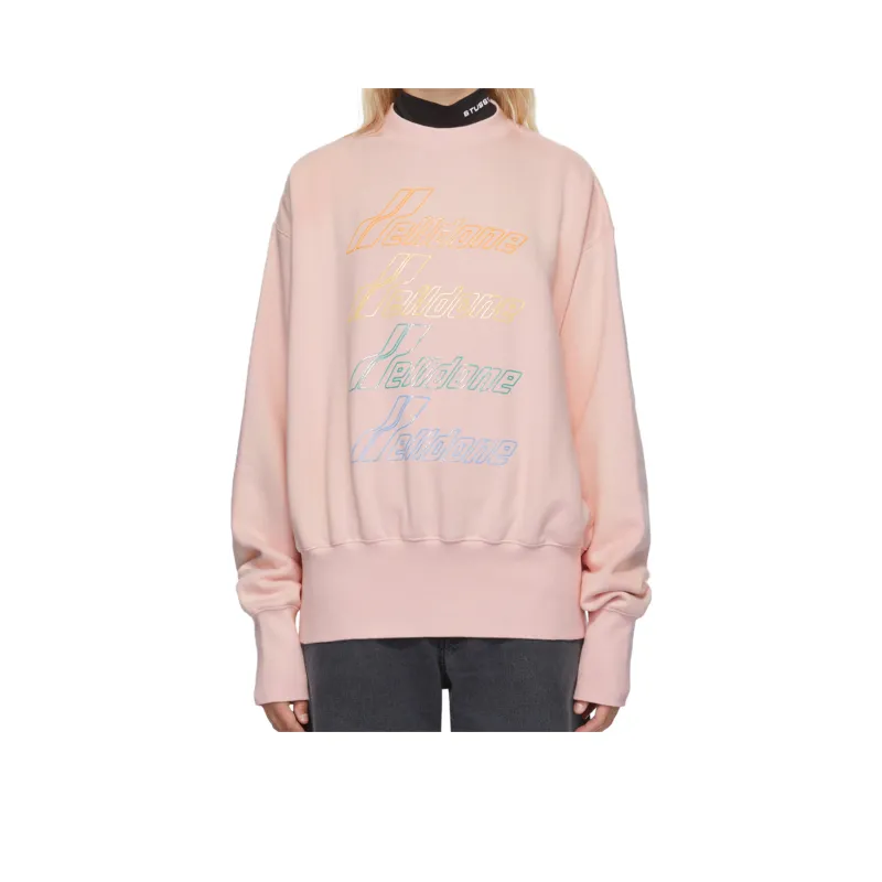 WE11DONE Sweatshirts Unisex Pink-0