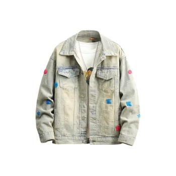 NOAHGIGI Denim Jacket Unisex Yellow Mud