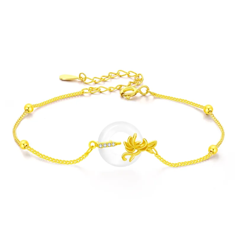 Branded Jewelry Chalcedony Jade Bracelets Women's-18