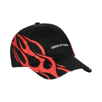 Vision Of Super Cotton Baseball Caps Men's Black/Red