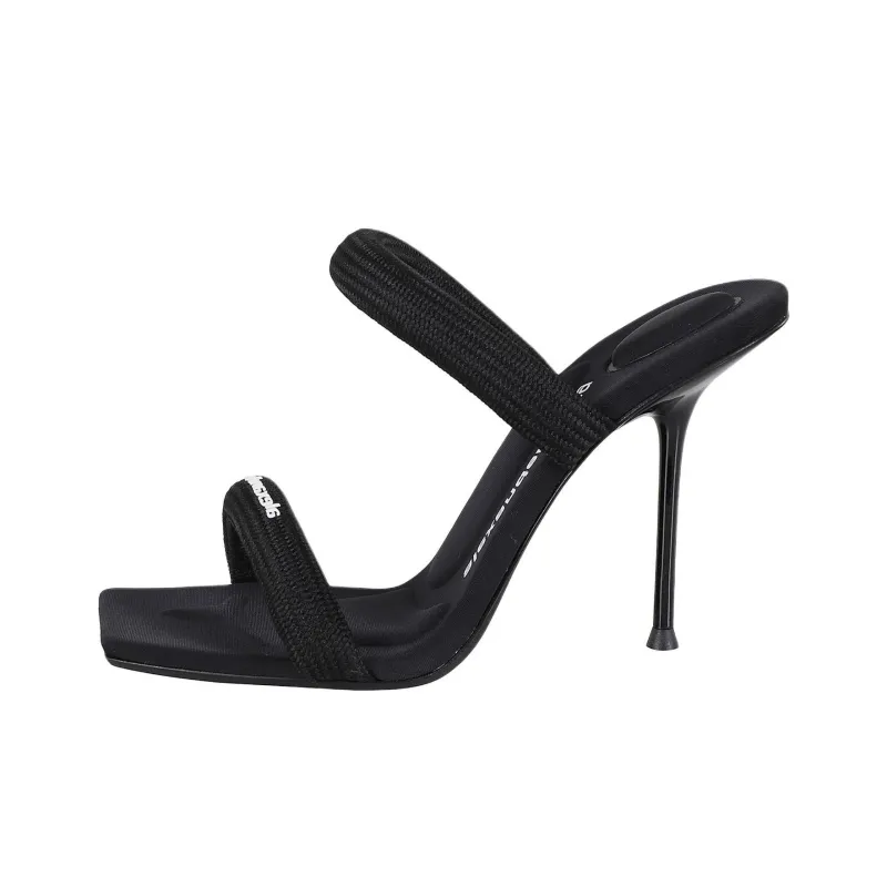 Alexander Wang Julie Slide Slippers Women's Black-0