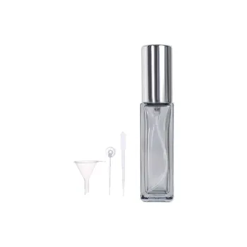 JINGLINGLONG Premium Portable Mini Perfume Spray Bottle Empty 10ml Premium Gray