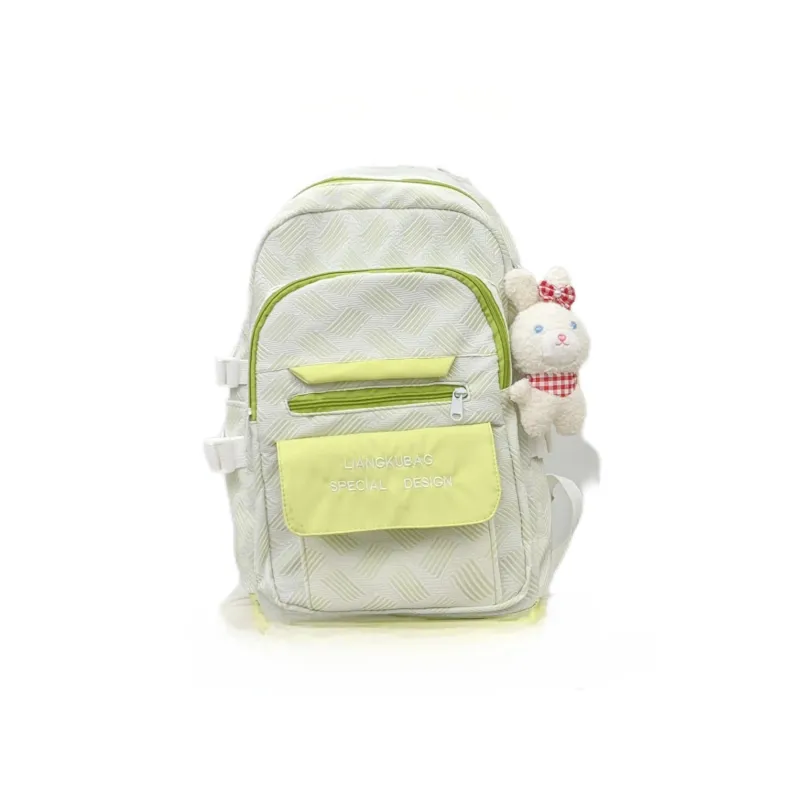 Deli Bear Nylon Backpack Regular Women's Versatile Gray \ Dreamy Purple \ Fresh Green \ Sky Blue-4