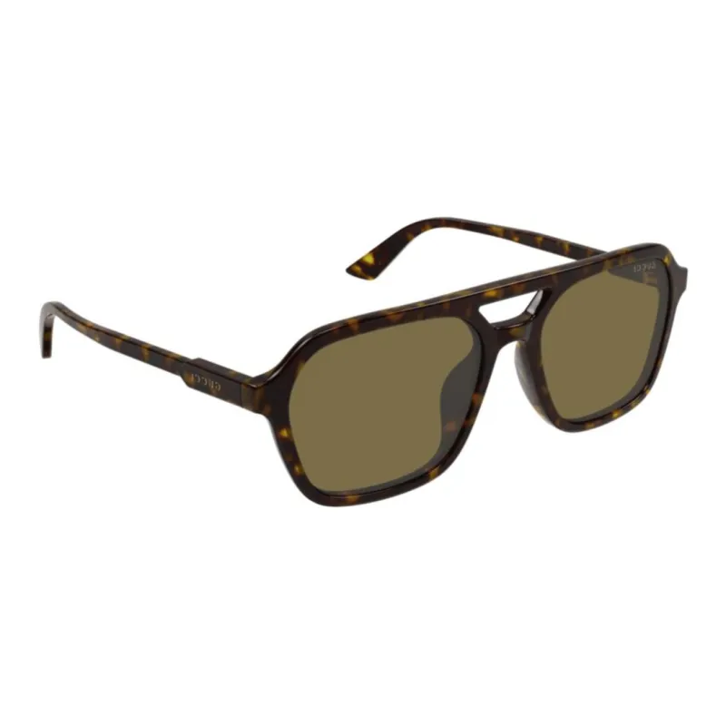 GUCCI Acetate Aviator Sunglasses Men's Tortoiseshell-2