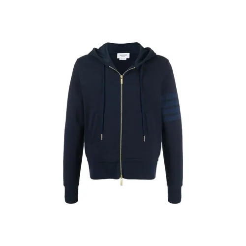 THOM BROWNE Tonal 4 Bar Hooded Jacket