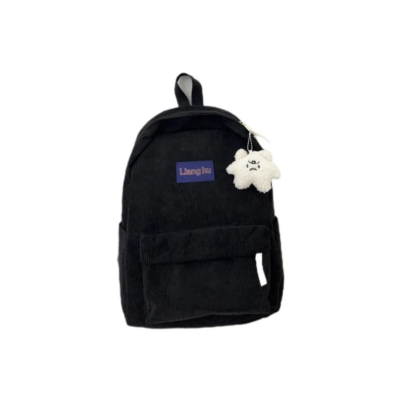 Deli Bear Corduroy Backpack Unisex Multicolor-0