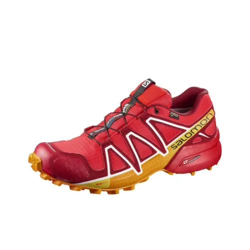 SALOMON Speedcross 4 Anti Slip Wear Resistant Low Top Running Shoes Men's Red