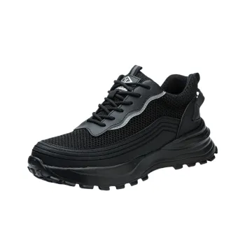 DINGGU Slip Resistant And Breathable Low Top Casual Shoes Men's Black