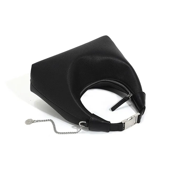 Vigno Synthetic Leather Shoulder Bag Crossbody Bag Women's Ecru/Pink/Elephant Gray/Black-9