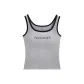 JD-Color Block Letter Tank Top (Gray)