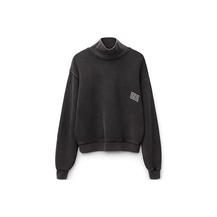 Alexander Wang Sweatshirts Unisex Acid Washed Black-0