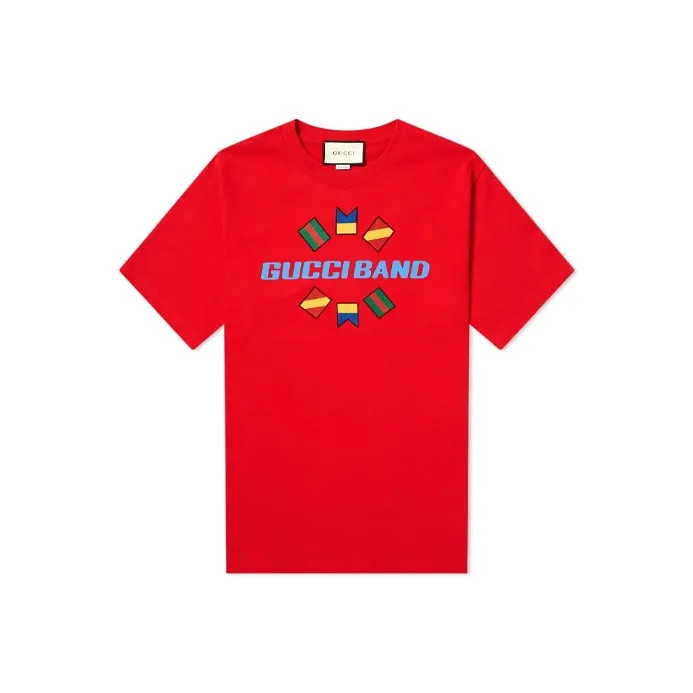 GUCCI T-Shirts Men Red-0