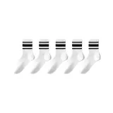 5 Pack: White Black *5