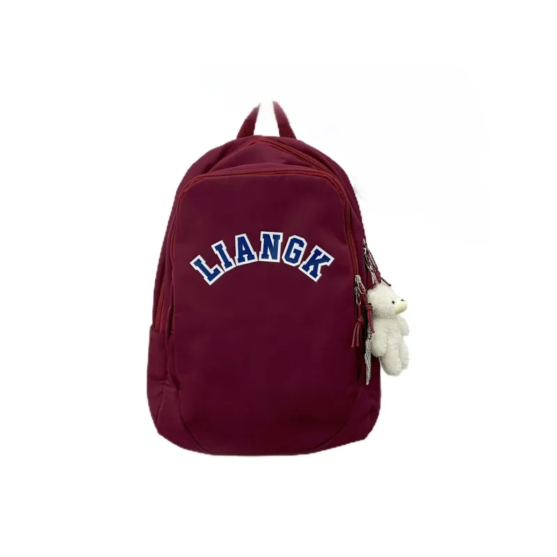 Deli Bear Water Repellent Fabric Backpack Unisex Multicolor-3