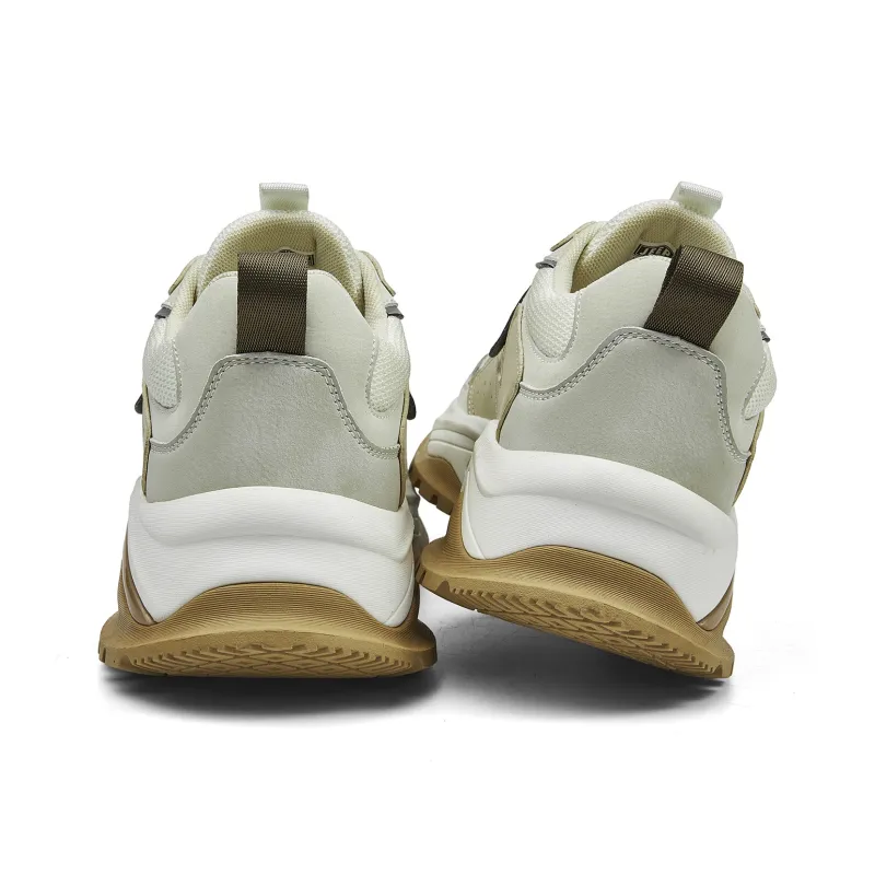 JEEP SPIRIT Chunky Sneakers Men Low Top Shuffleboard White-2