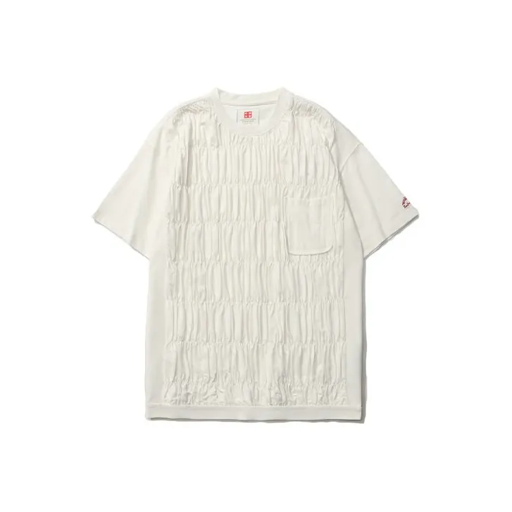 LiNing Sports Basketball Collection T Shirts Men Ecru-0