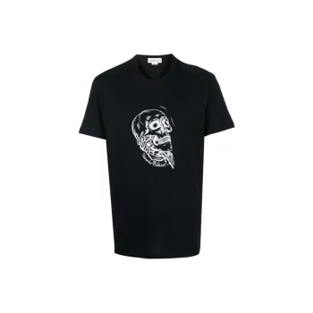 Alexander McQueen T Shirts Men Black