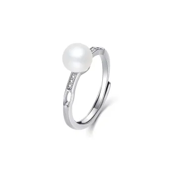 LAOMIAO Pearl S925 Sterling Silver Ring Women's