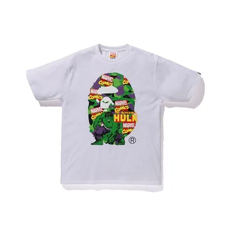 A BATHING APE X Marvel Comics Camo The Hulk Tee
