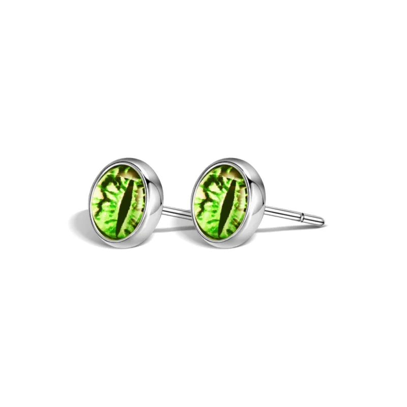 Inkopper Titanium Steel Stud Earrings Unisex-5