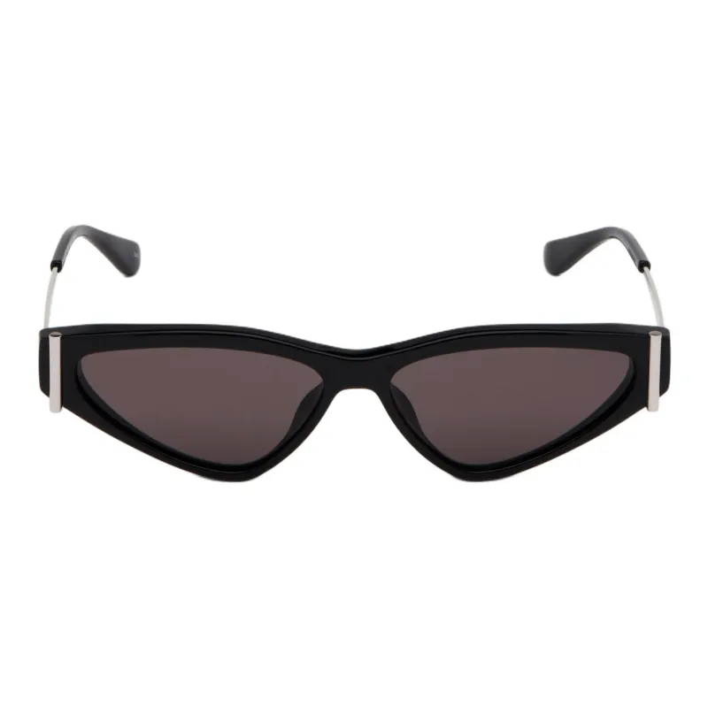 Alexander McQueen Acetate Metal Recycled Acetate Cat Eye Sunglasses Women's Black-1