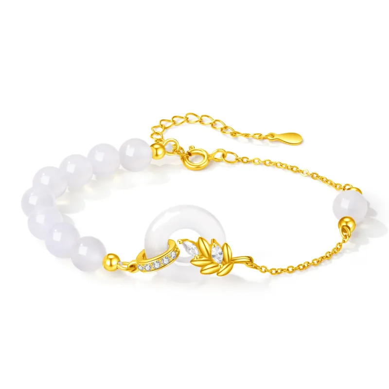 Branded Jewelry Chalcedony Bracelets Women's-0