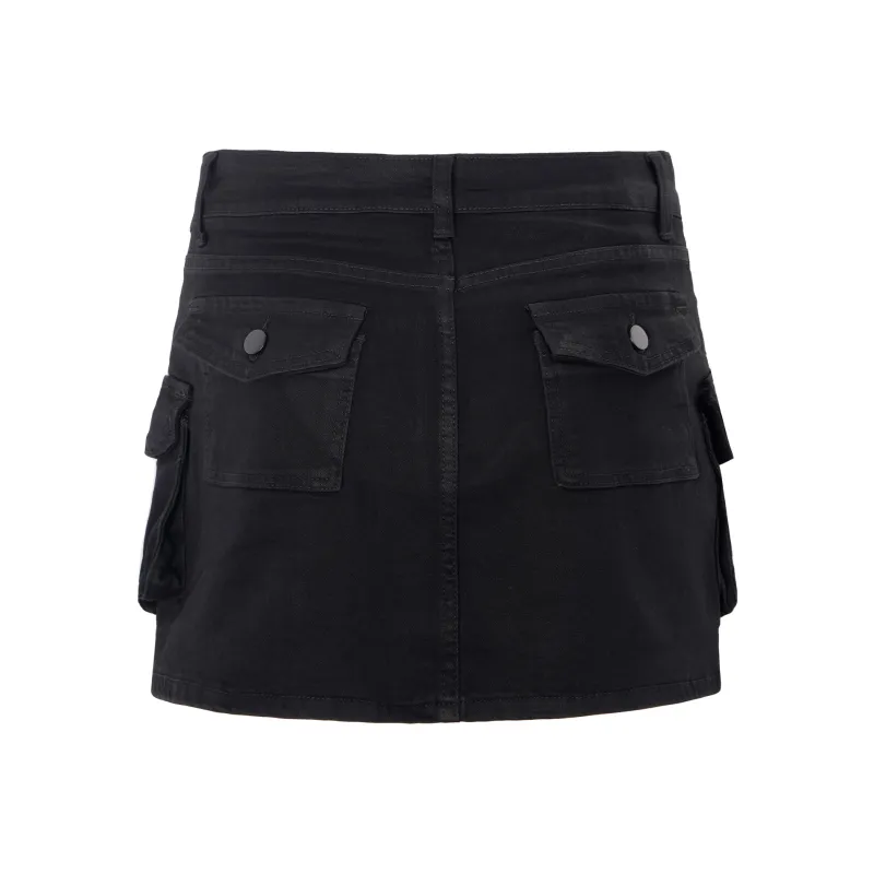 Wen Shan Casual Short Skirts Women's Black-1