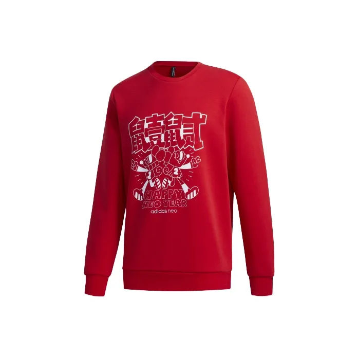 Adidas Neo Sweatshirts Men Light Scarlet-0