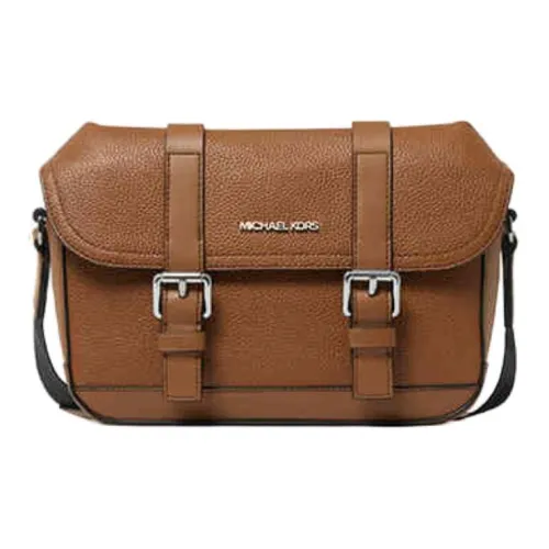 MICHAEL KORS COOPER Cow Leather Messenger Bag, Crossbody Bag, Shoulder Bag Men's Brown