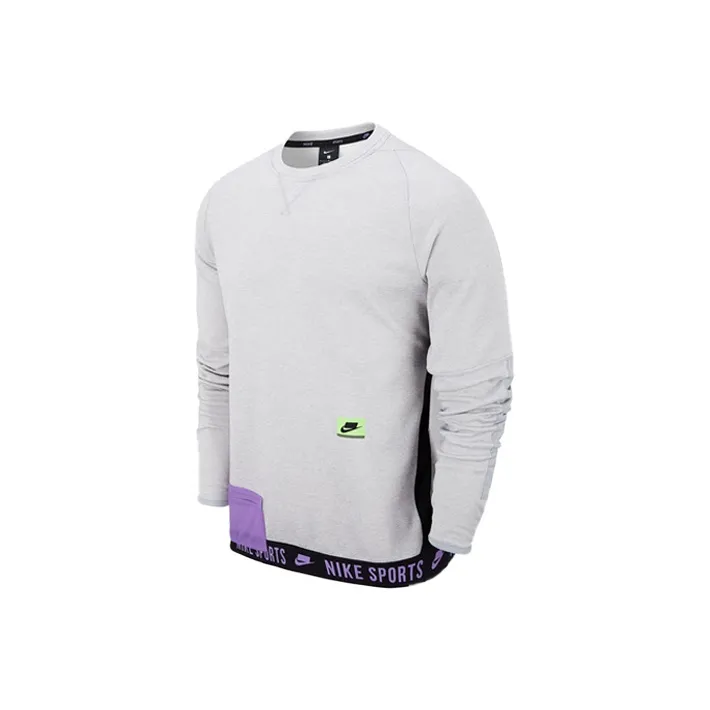 Nike Sweatshirts Men Heather Gray-0