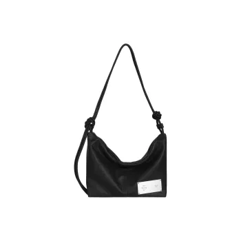 Kikawa Card Synthetic Leather Tote Bag, Shopping Bag, Crossbody Bag, Shoulder Bag Medium Size Women's Black