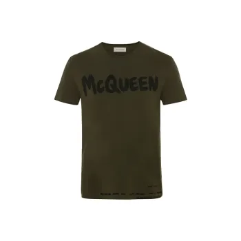 Alexander McQueen T Shirts Men Green