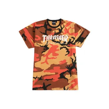 Rothco X Thrasher T-Shirts Unisex Orange Camouflage