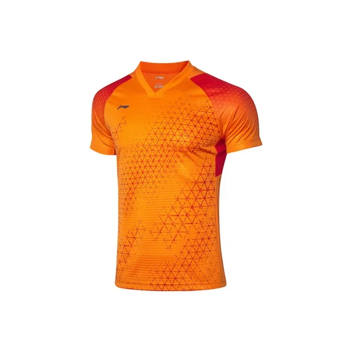 LINING Badminton Series T Shirts Men Flame Orange-0