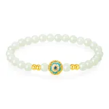 [Lotus]Twelve Gods of Flowers Solid Gold Beaded Bracelet