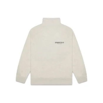 Fear Of God Essentials Pull over Mockneck Sweatshirt Oatmeal Heather