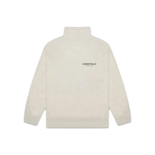 Fear Of God Essentials Pull over Mockneck Sweatshirt Oatmeal Heather