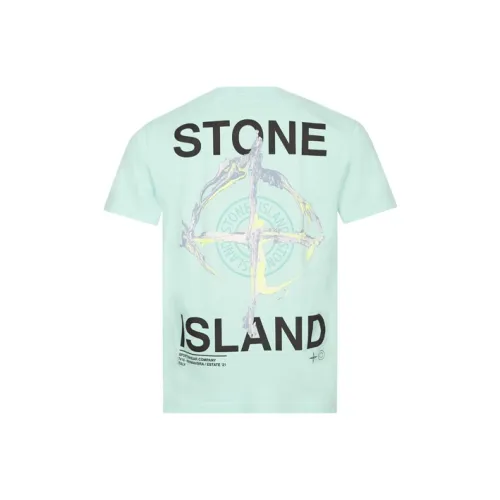 STONE ISLAND SS21 T Shirt Men's Aqua Green