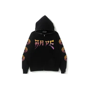 A BATHING APE Swarovski Graphic Full Zip Hoodie