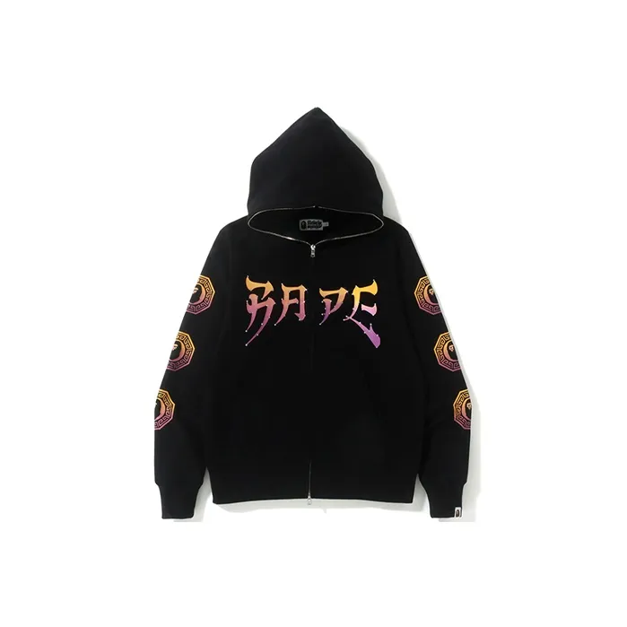 A BATHING APE Swarovski Graphic Full Zip Hoodie-0
