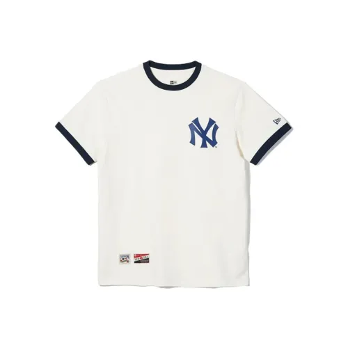 New Era T Shirts Unisex Beige