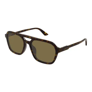 GUCCI Acetate Aviator Sunglasses Men's Tortoiseshell