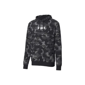PUMA REBEL CAMO AOP Sweatshirt Men's Black