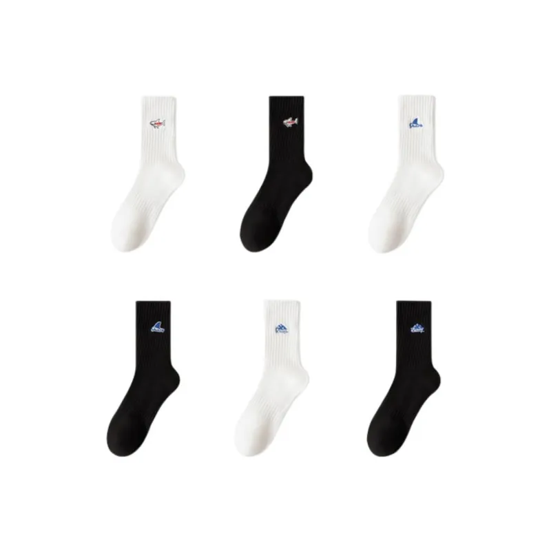 Temooues Mid Calf Socks Unisex 5 Pack-18