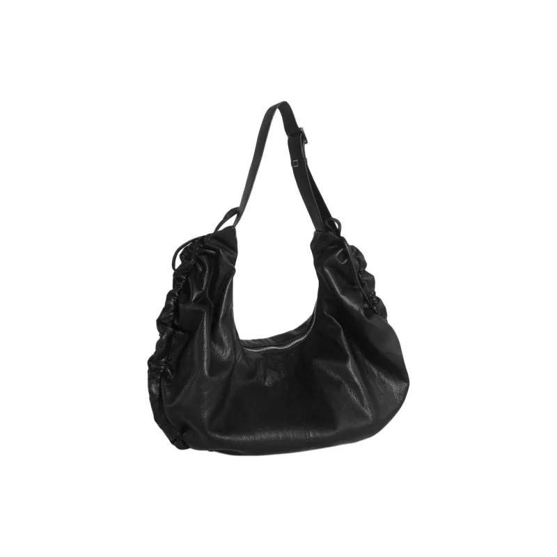 Kikawa Card Synthetic Leather Handbag, Shoulder Bag Medium Size Women's Black-1