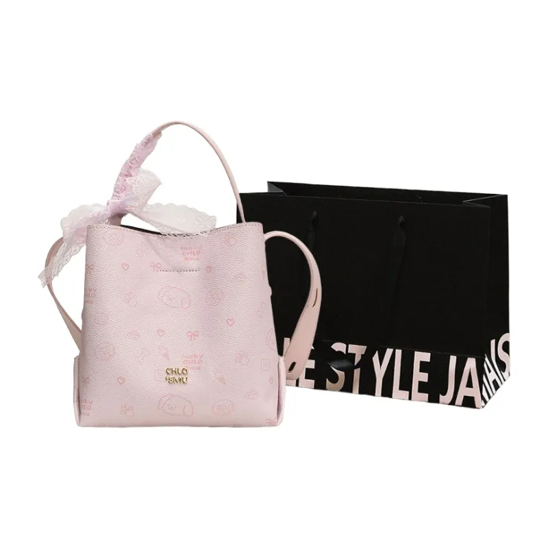 Cwatcun PU One Shoulder Handbags Regular Women's Ecru/Coffee/Pink-11