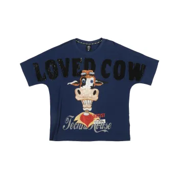 TCH Artist Mr. Cow's Craft Perm T-Shirt Unisex Blue