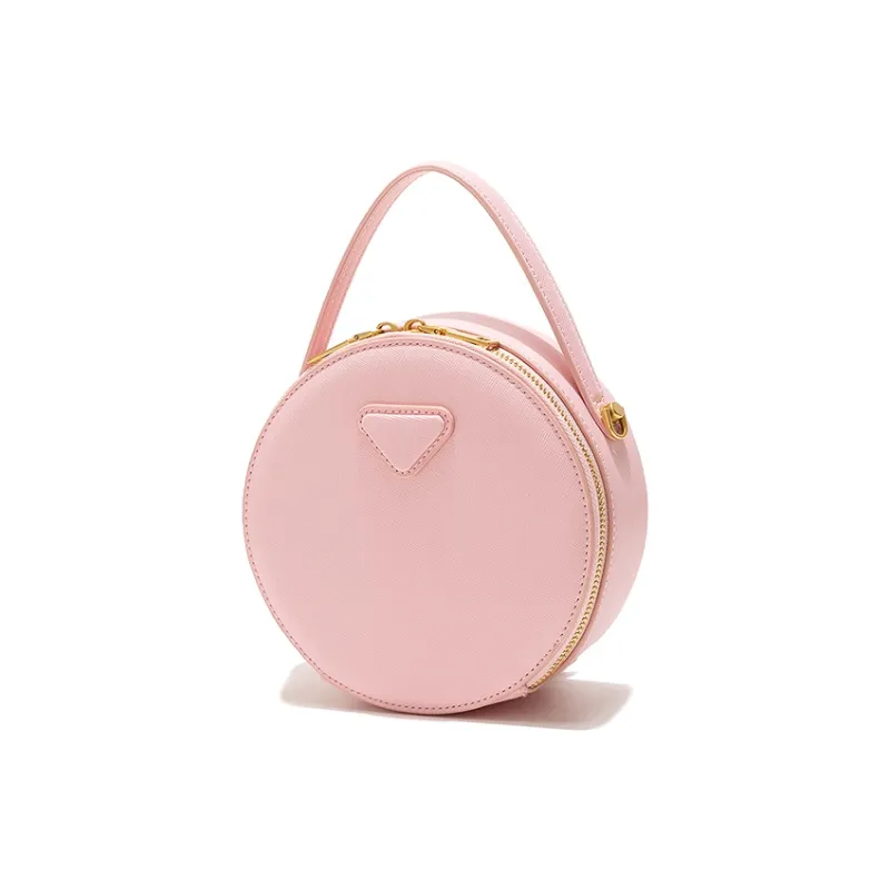 Vigno Synthetic Leather Handbag One Shoulder Crossbody Regular Women's White/Pink/Black-13